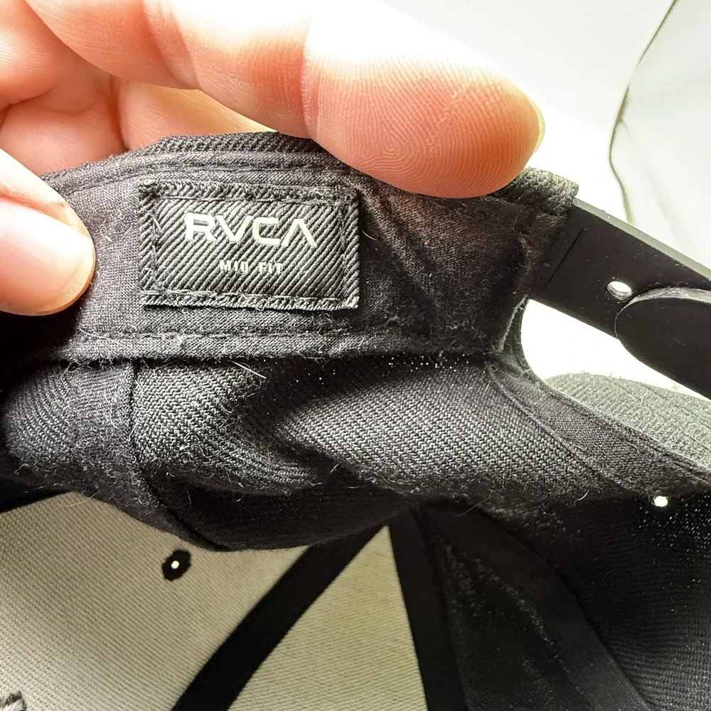 RVCA Twill II Men's Snapback Hat Black/Charcoal‎ OSFM